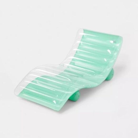 Chaise Pool Float Lounge Green - Sun Squad™ - Picture 1 of 3